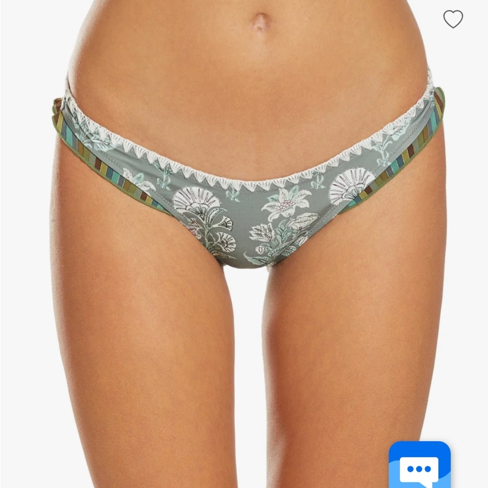 Tigerlily Margaux Havana Green/White Bikini Bottom